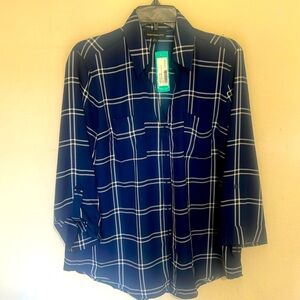 Fortune + ivy   Navy blouse